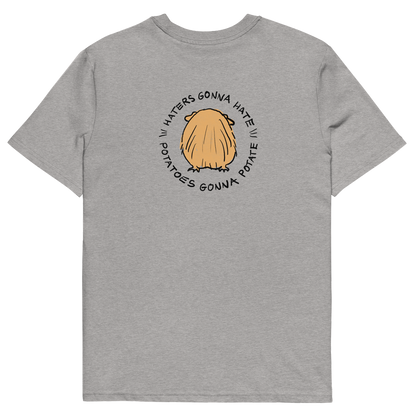 GUINEA PIG Unisex organic cotton t-shirt "Haters gonna hate, potatoes gonna potate"