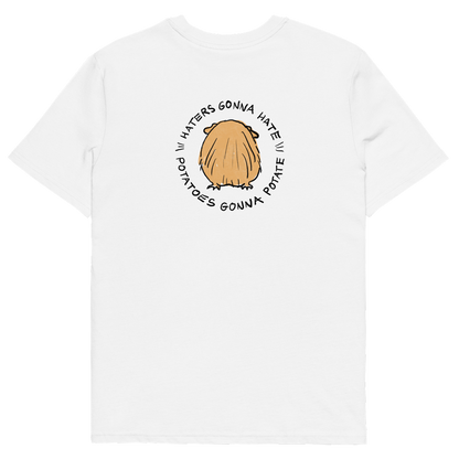 GUINEA PIG Unisex organic cotton t-shirt "Haters gonna hate, potatoes gonna potate"